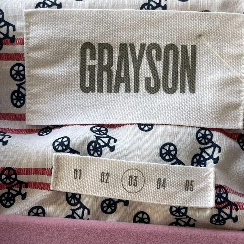 Anthropologie Grayson The Hero Victoria Bike Button Up Top Bicycles Womens 8/10 - Picture 6 of 9